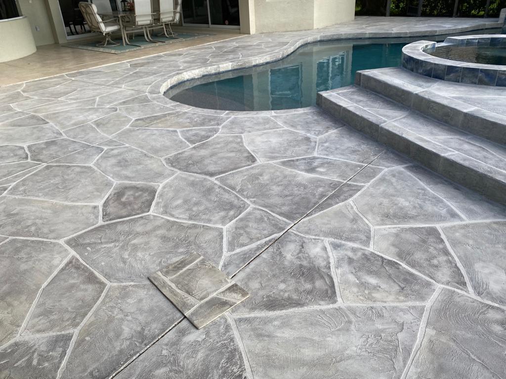 pool deck resurfacing project