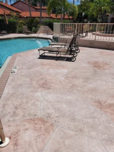 condo project resurfaced pool deck
