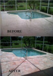 driveway resurfacing example before & after