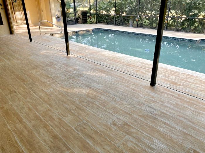 pool deck resurfacing example before