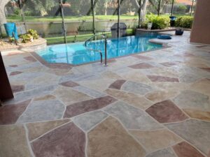 pool deck resurfacing project example