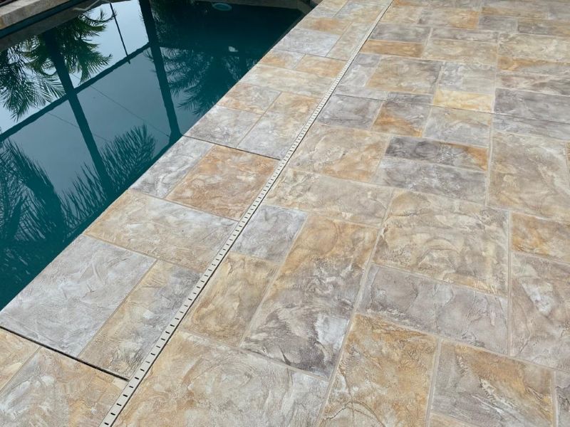 pool deck resurfacing project example