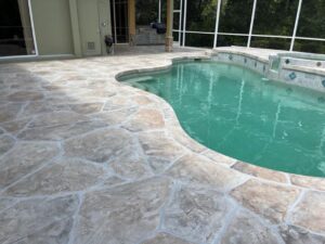 pool deck resurfacing project example