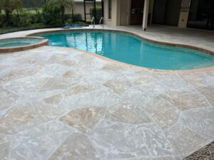 pool deck resurfacing project example